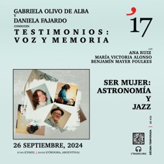 Ser mujer: astronomía y jazz.