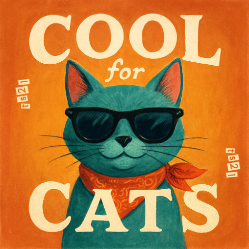 Cool for cats (in the style of Squeeze)