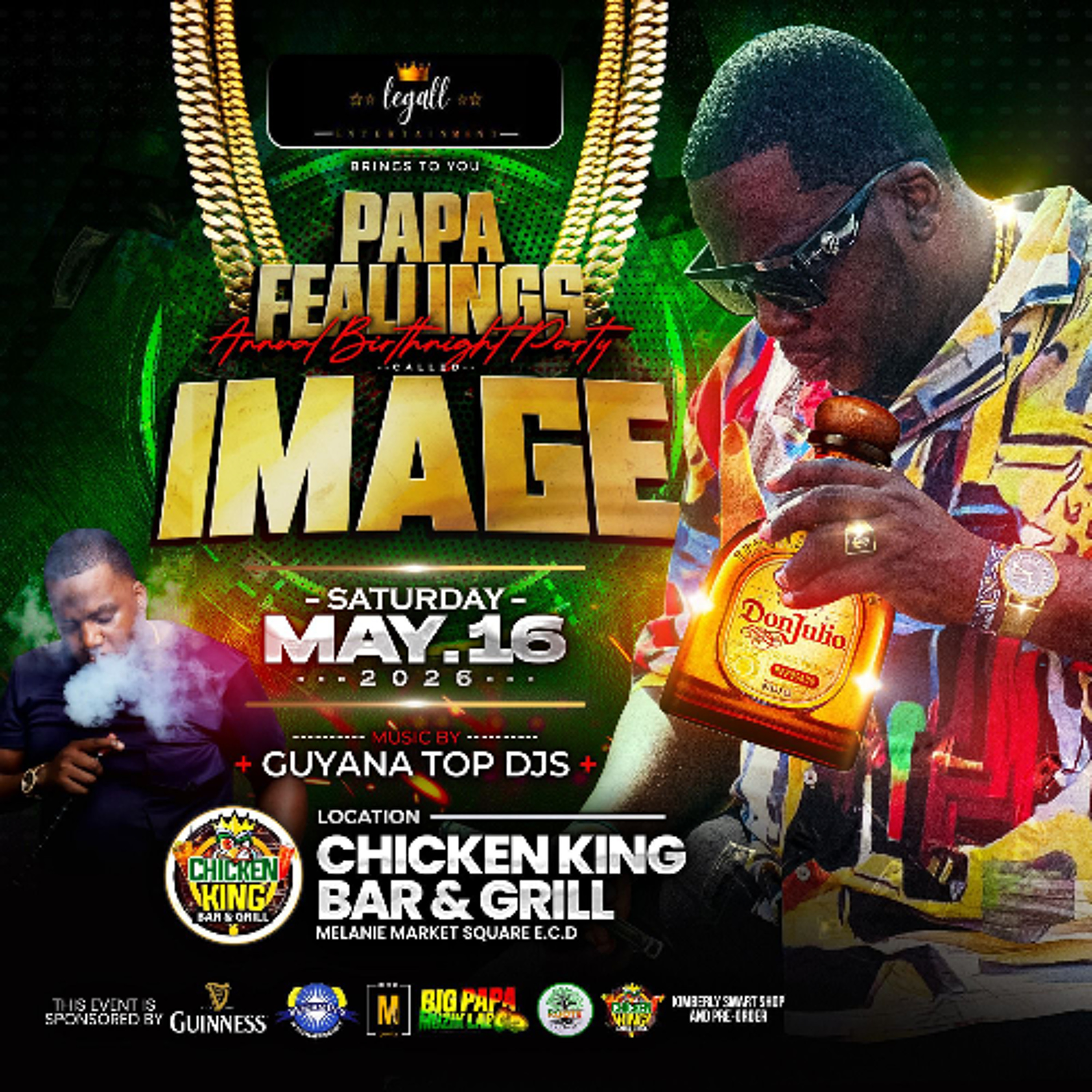 KING BLADEZ AT PAPA FEELINGS BIRTHDAY IMAGE