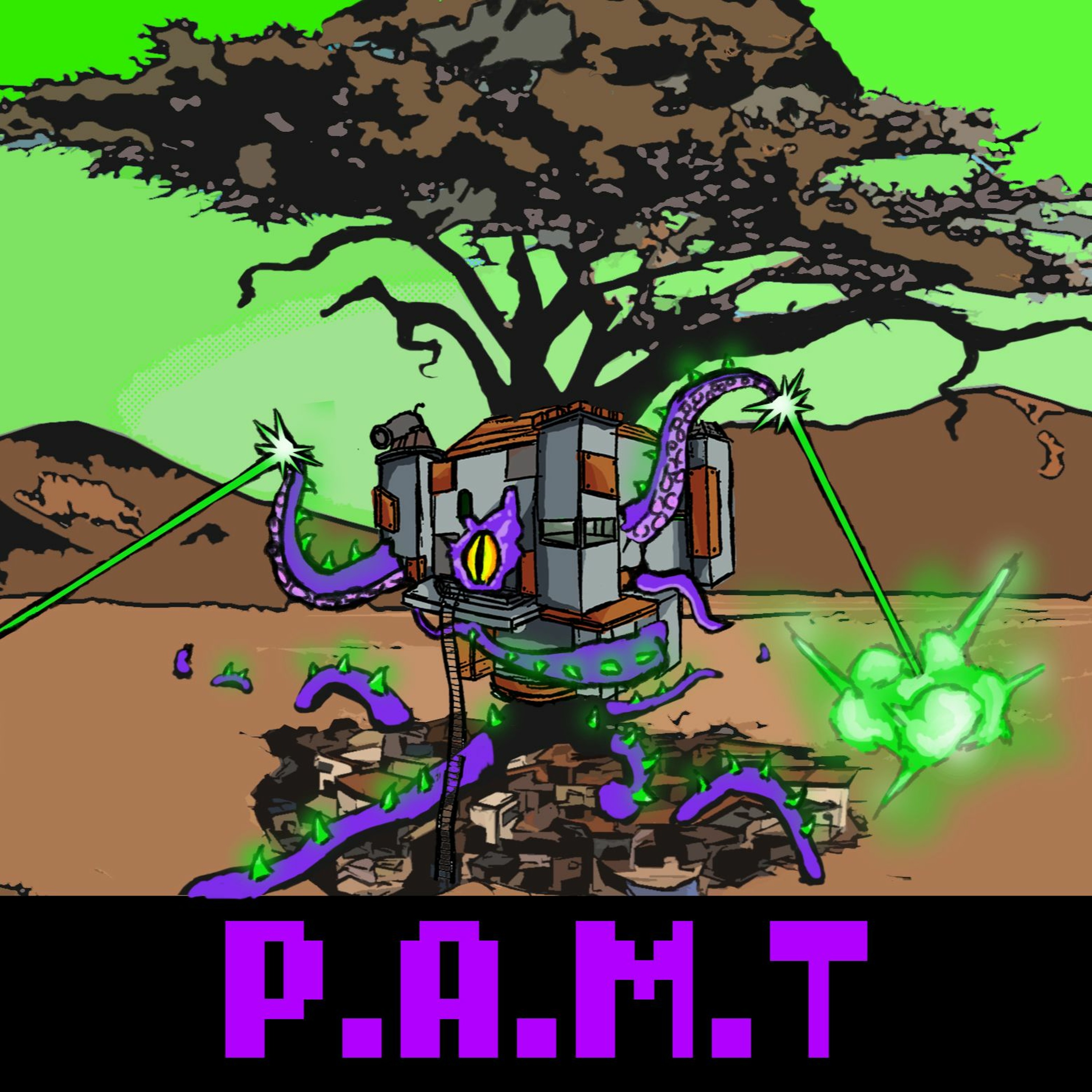Post Apocalyptic Metal Treehouse
