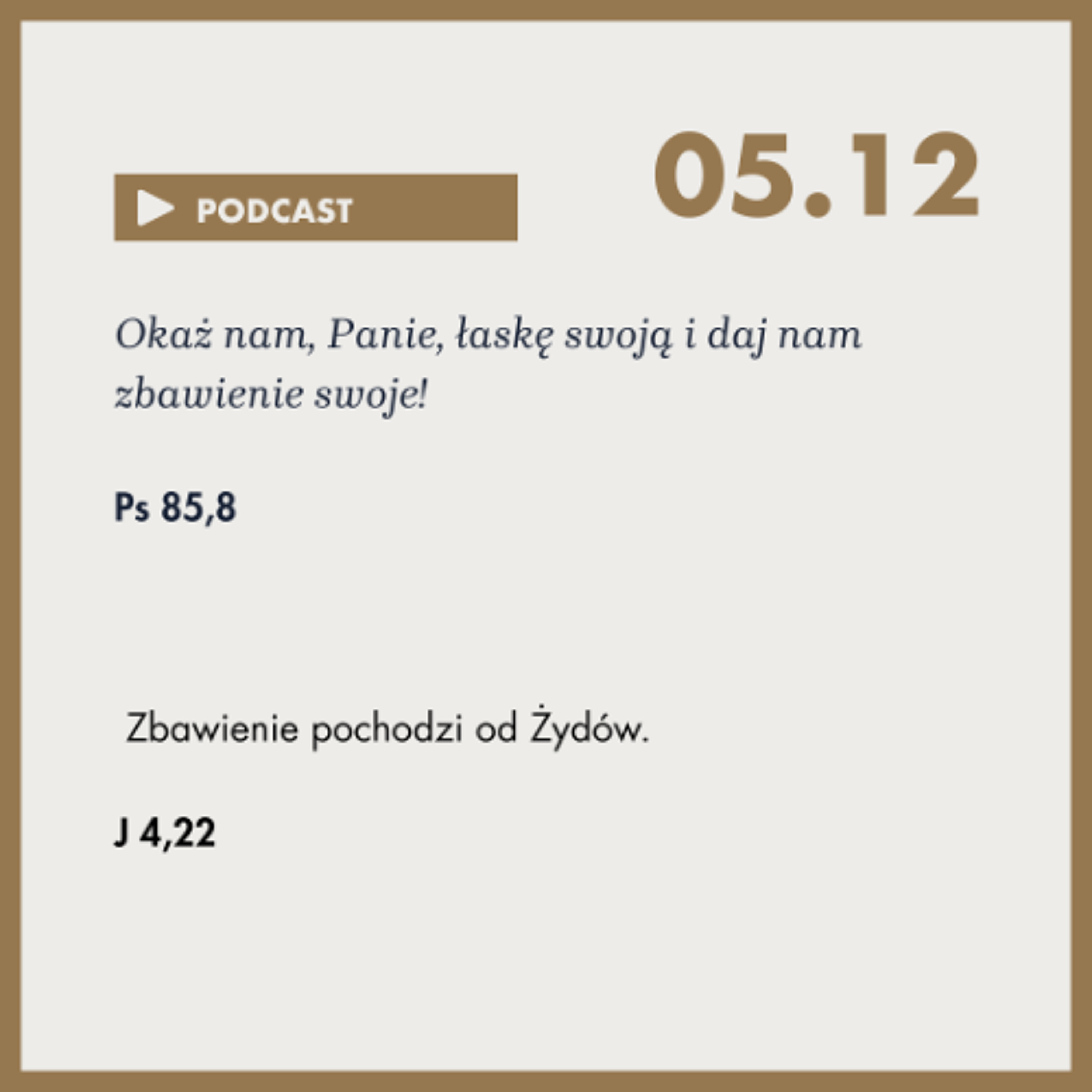 Rozważanie na dzień 5 grudnia 2025r episode artwork