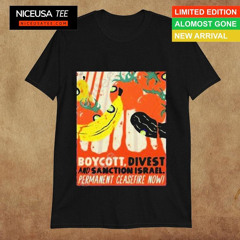Nordacious Boycott Divest And Sanction Israel Permanent Ceasefire Now Shirt