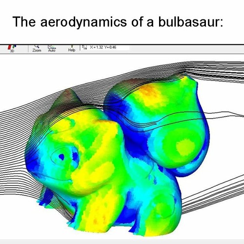 the aerodynamics of a bulbasaur