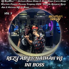 DJ BoyMen ~" Untiled Down Hard & Atas Nama Cinta Hard " Funkot 2024||Special Req Rezy Abi & NathanWJ