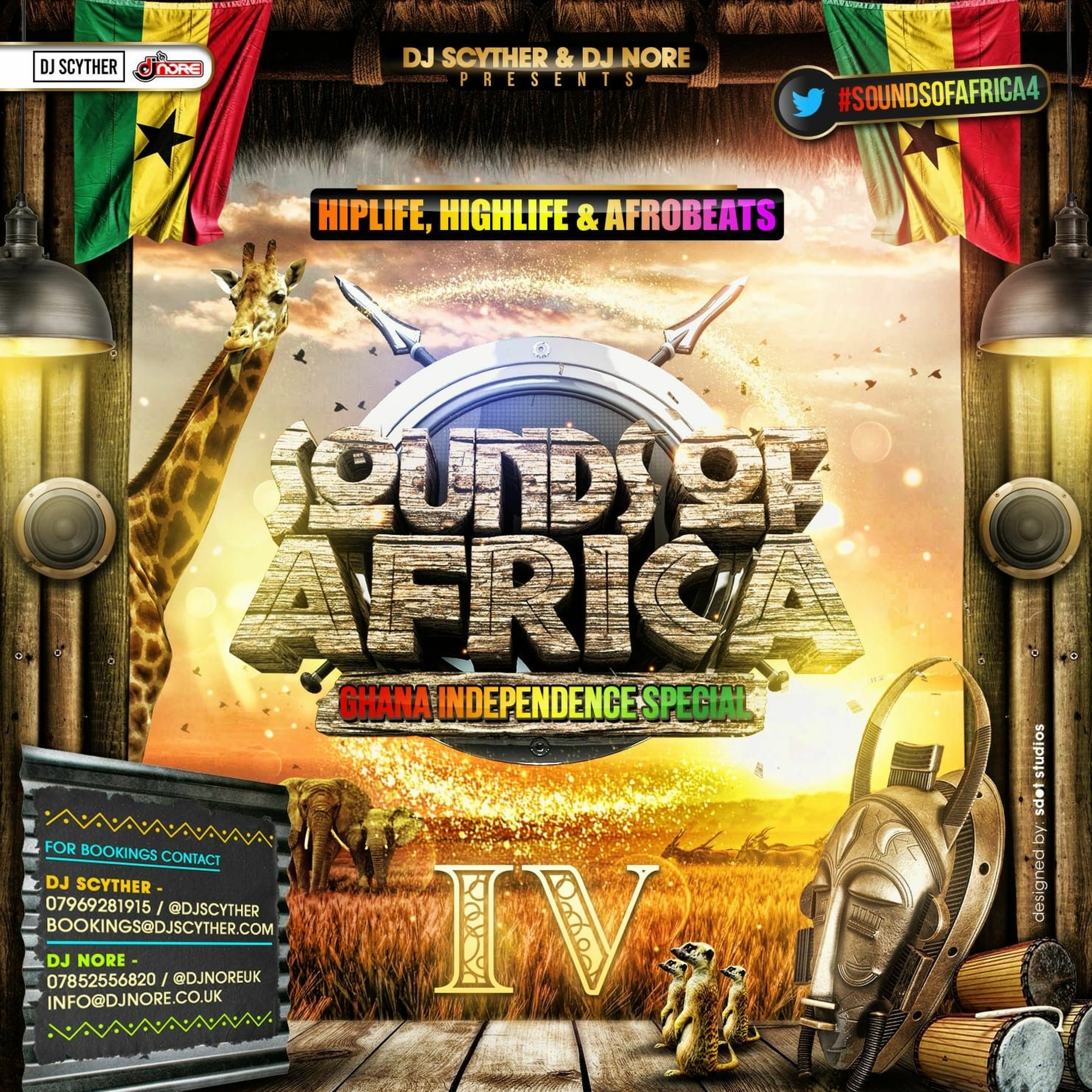 #SoundsOfAfrica4 Mix  - Ghana Independence Special - Mixed By @DJScyther & @DJNoreuk episode artwork