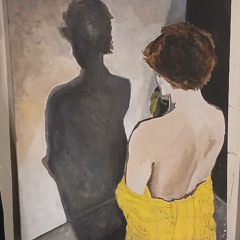 your hair like smoke in candlelight