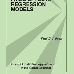 ✔ PDF ❤ FREE Fixed Effects Regression Models (Quantitative Application