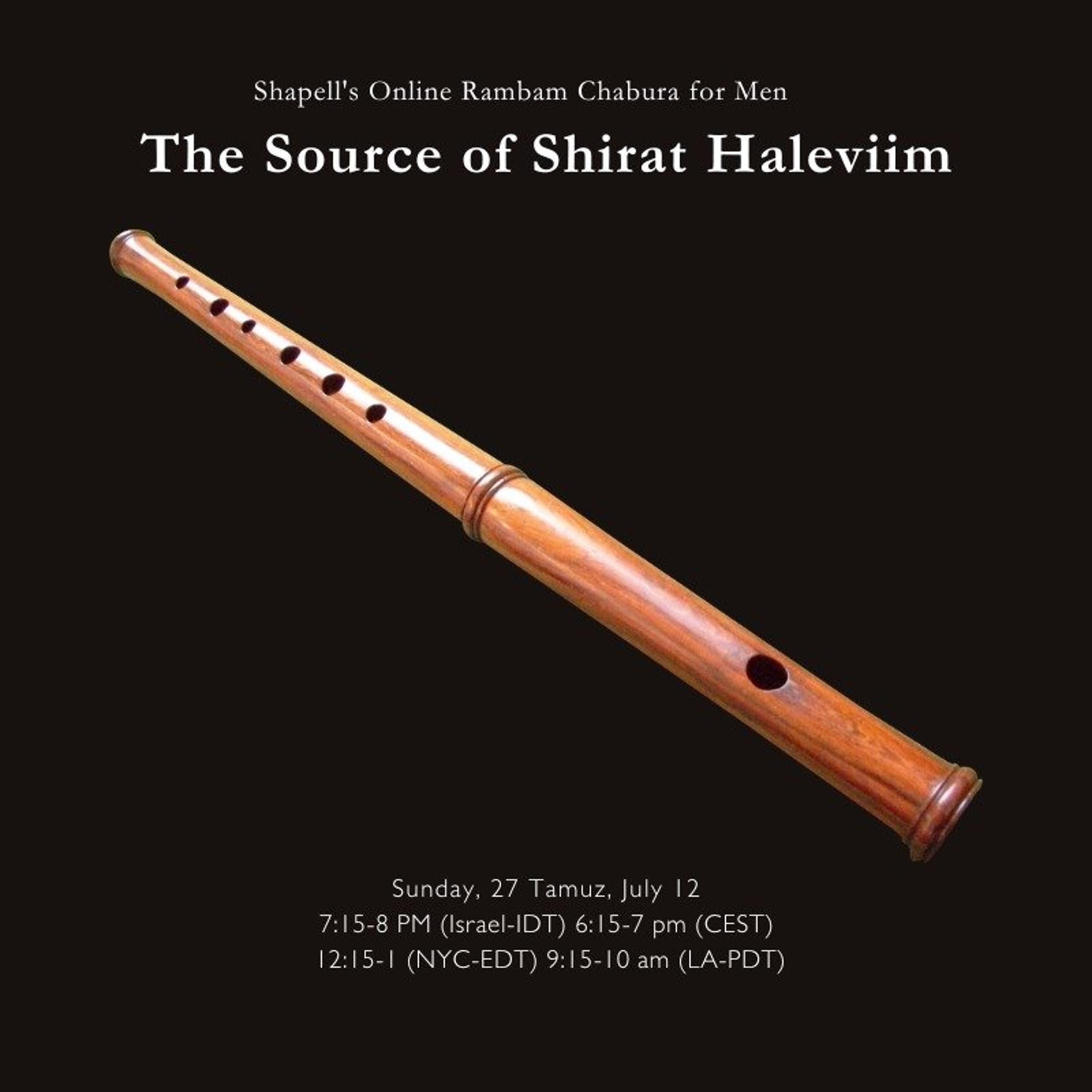 Rabbi Kwass - Rambam Chabura: The Sources of Shirat Haleviim episode artwork
