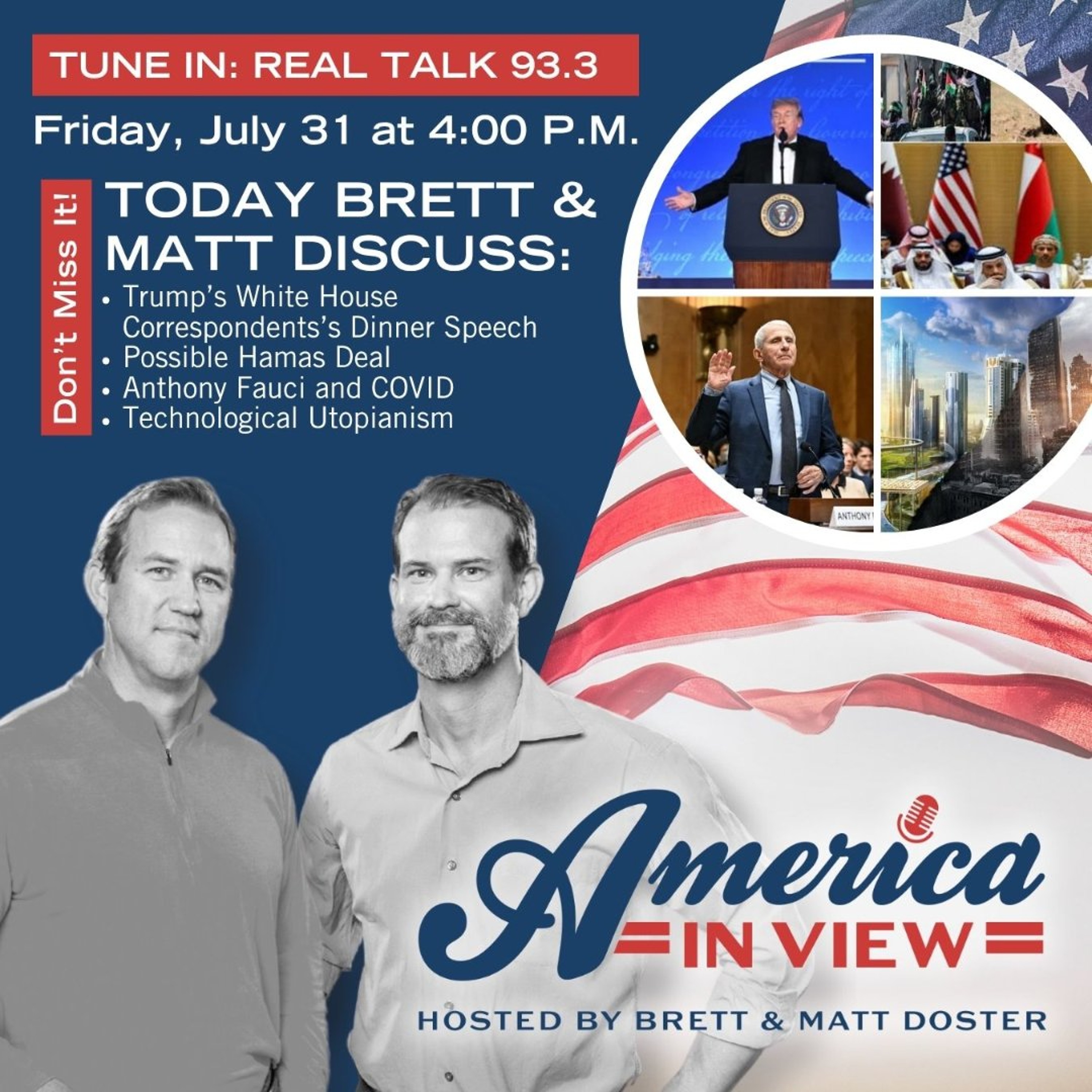 Fauci Hearing, COVID’s Origin, Middle-East, Trump’s Speech, and Technological Utopianism episode artwork
