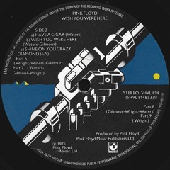 Vinyl • Pink Floyd - Wish You Were Here 1975 Full Album • Mixed at 142857 Hz