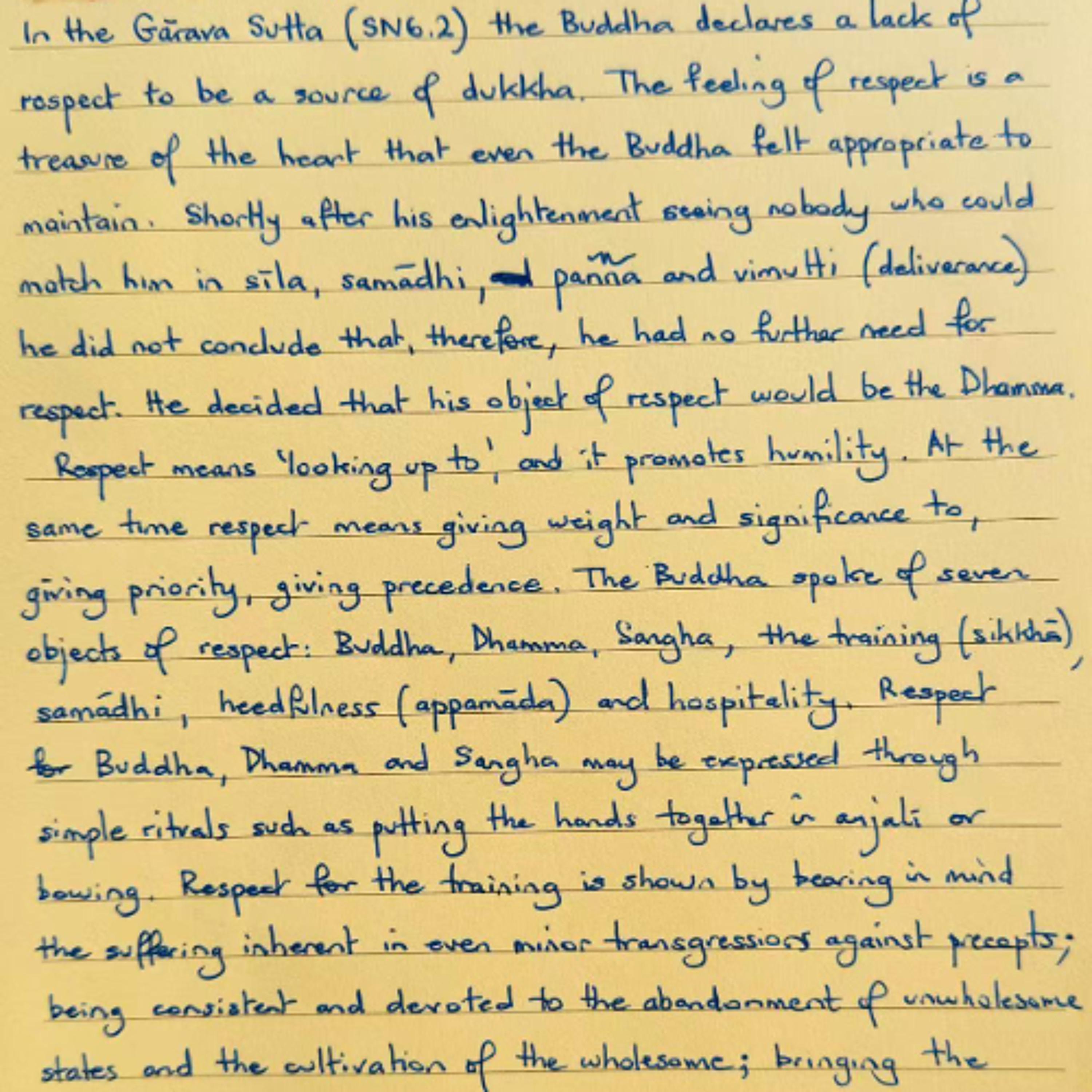 Nutrimento del Cuore - Foglietto giallo del 17 gennaio 2026 sul rispetto