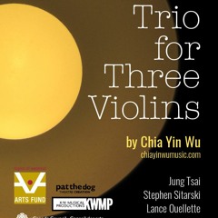 Trio for Three Violins. Movement I. Andantino