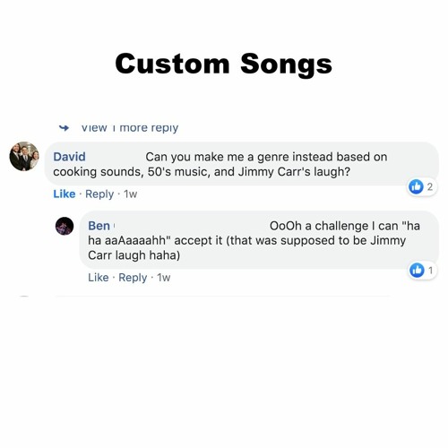 Custom song for David