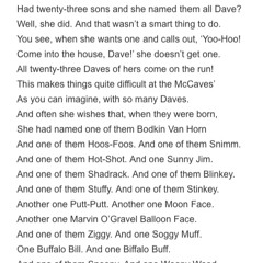 119 Too Many Daves by Dr Seuss