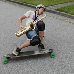 in the streets with my saxophone