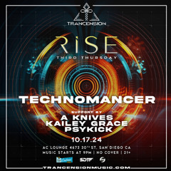 PsyKick Live @Trancension RISE (1-hour Psytrance Mix)