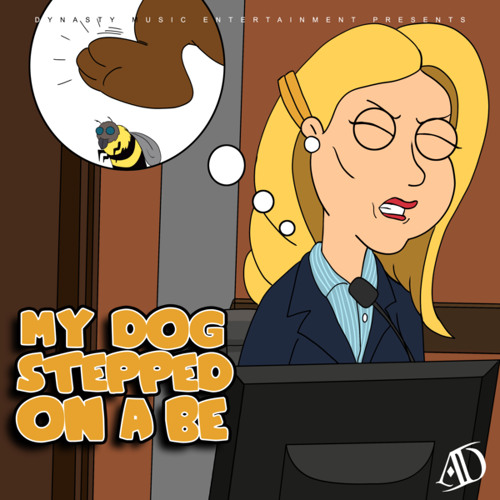 My dog stepped on a bee | Sticker