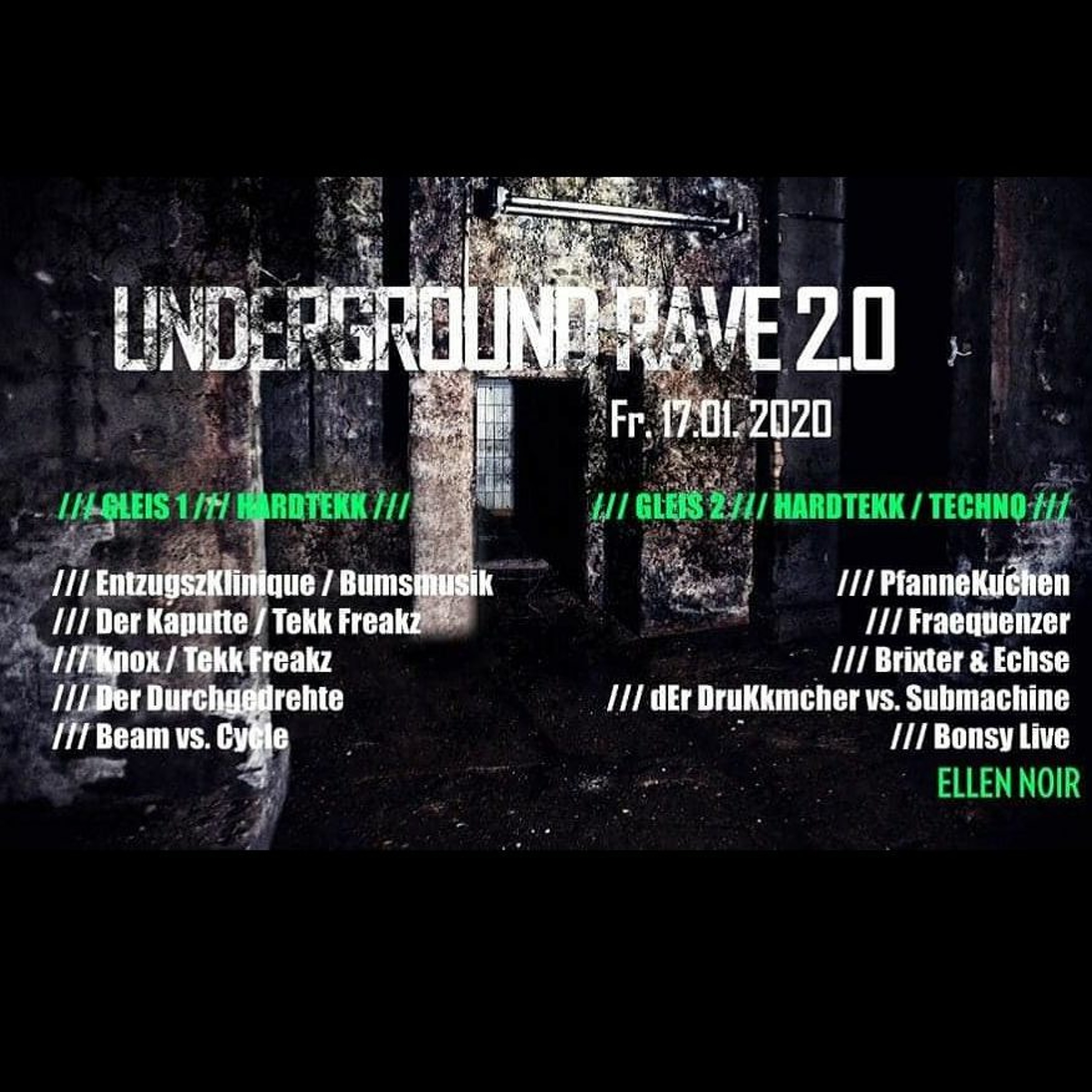 Fraequenzer @ ELLEN NOIR Club Magdeburg Underground Rave 2.0 Hardtekk 2020 episode artwork