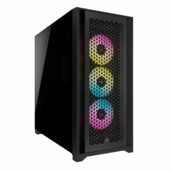 FREE SHIPPING Corsair iCUE 5000D RGB Airflow Mid-Tower Case  3 Ã¯Â¿Â½ AF120 RGB Elite Fans - iCU