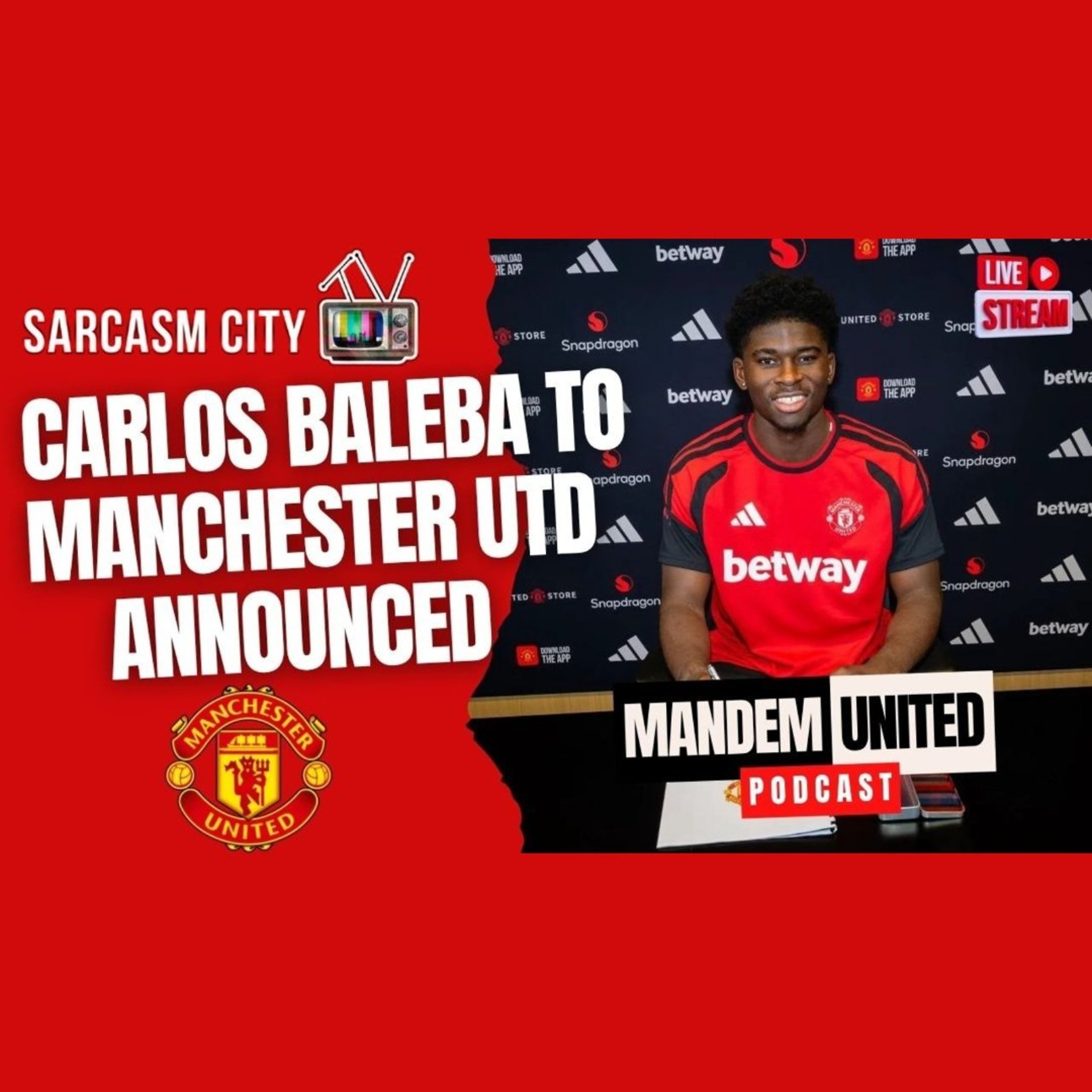 CARLOS BALEBA TO MANCHESTER UNITED ANNOUNCED - ManDem United Podcast ‪