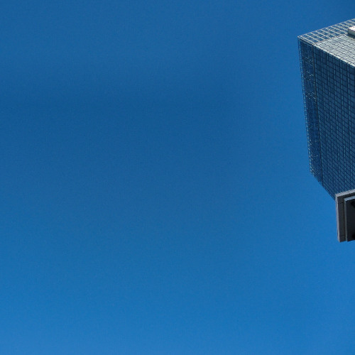 Light Seen Through Gaps In Buildings