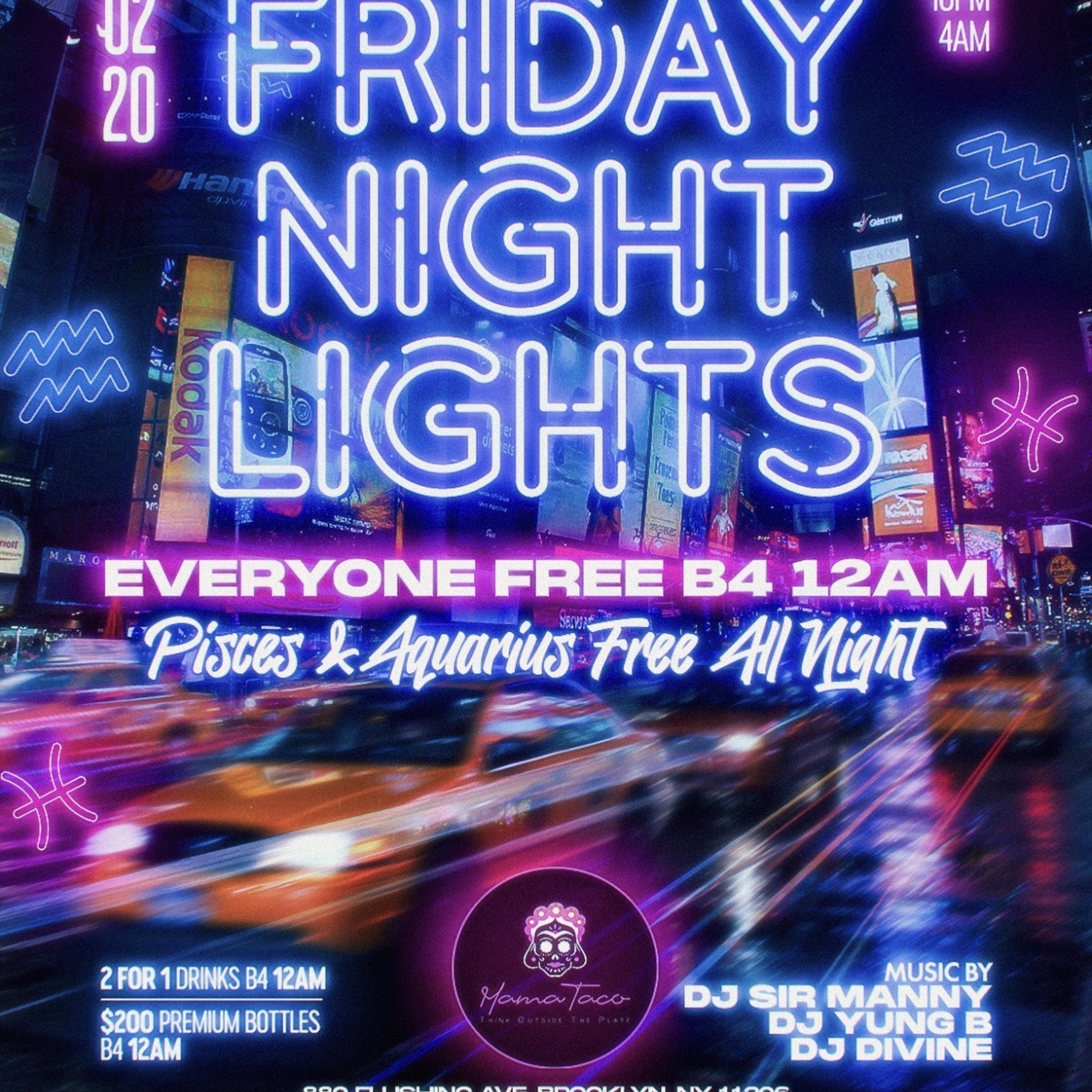 DIVINE X EAST TRAMA UNIT - FRIDAY NIGHT LIGHTS MAMA TACO 2/6/26