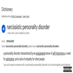 narcissistic personality disorder (cxo)
