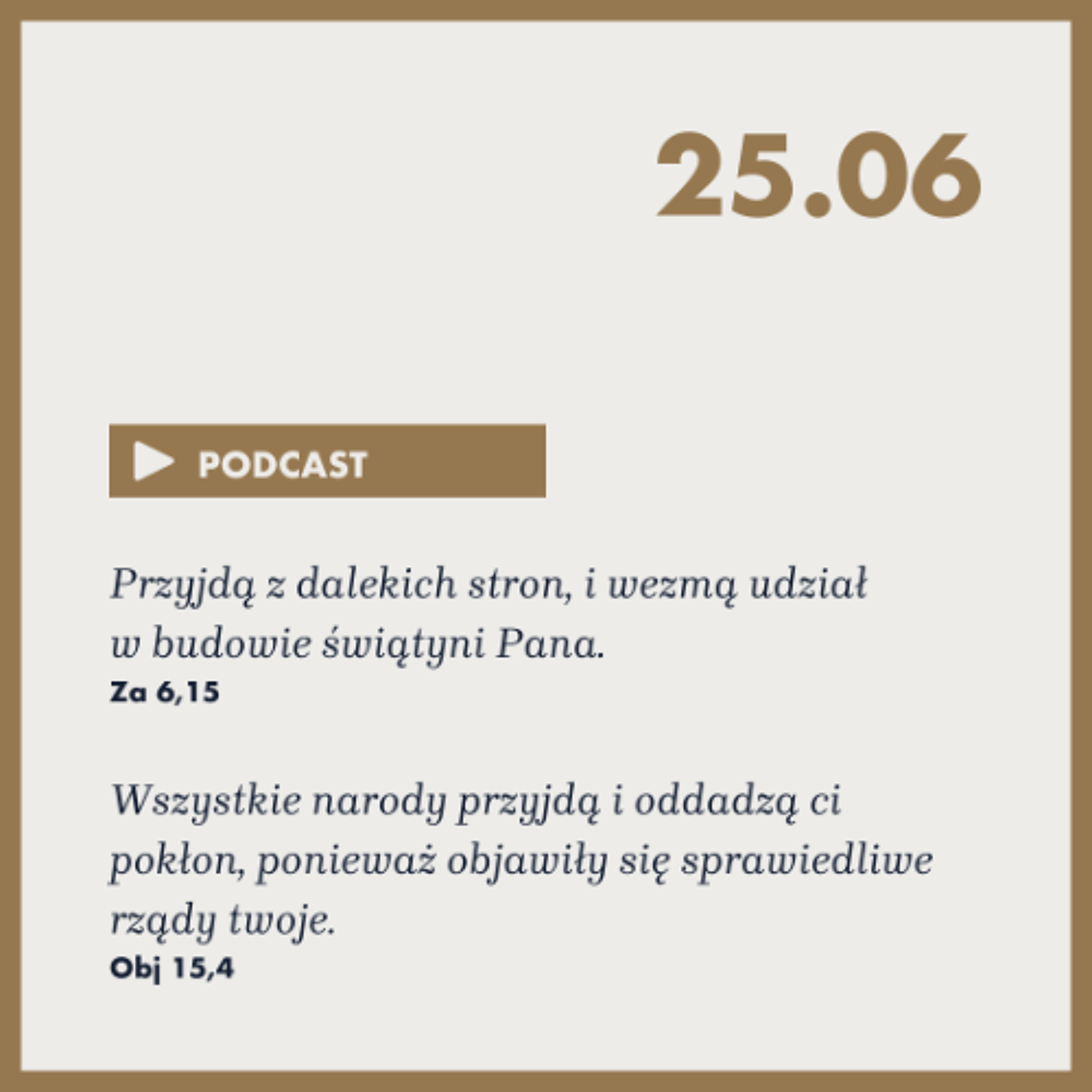 Poranek ze Słowem na 25 czerwca 2025 episode artwork
