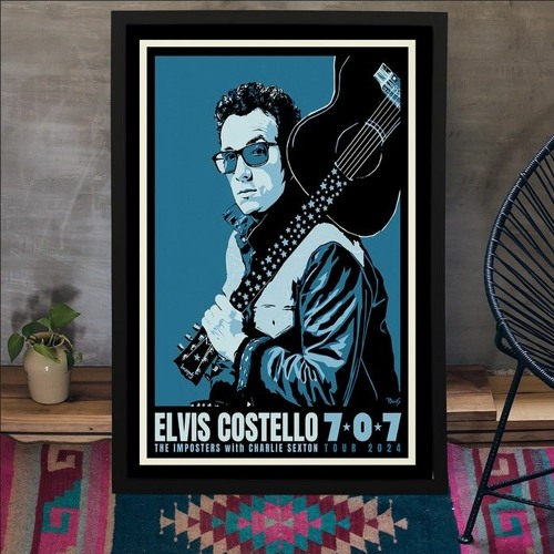 Stream Elvis Costello 707 Sexton Shows 2024 Poster by Hoolatee | Listen