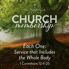 Each One: Service that Includes the Whole Body 08 - 07 - 22
