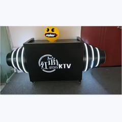 Exclusive Design Hot Selling Nightclub LED Bar Party Luminous DJ Table Nightclub Movable Iron DJ Booth LED Screen