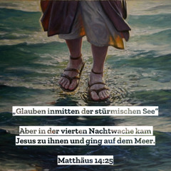6. Februar 2022 (4. So. v. d. Passionszeit) - „Glauben inmitten der stürmischen See“ (Mt 14,22–33)