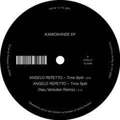 PREMIERE: Angelo Repetto - Time Split (Neu Verboten Remix) [Subject To Restrictions]