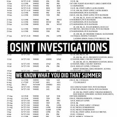 [Access] PDF EBOOK EPUB KINDLE OSINT Investigations: We know what you did that summer