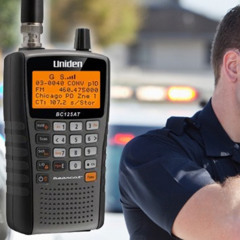 listening to a police scanner