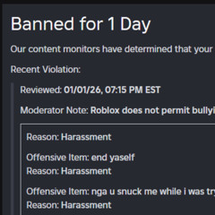 #ROBLOXBANNEDME #FUCKROLOX (feat///tabspellz)