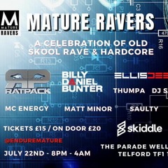 Mature Ravers Promo Mix Telford 22nd July 2022 (92/93 Old Skool)