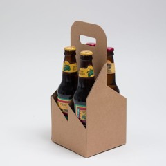 Elevate Your Podcast Merch with Custom Printed 4-Pack Bottle Carriers
