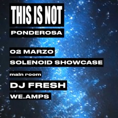 Solenoid Showcase - we.amps at "This Is Not" (It) 02.03.2024