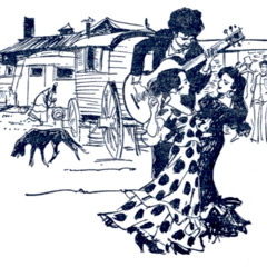 On the road with a gipsy swing