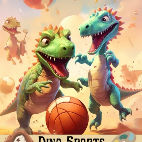 Stream {EBOOK} 🌟 Dino Sports Coloring Book Cute dinosaurs playing