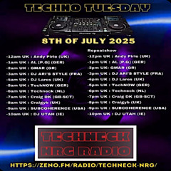 Techno Tuesday - Techneck NRG Radio 08.07.25