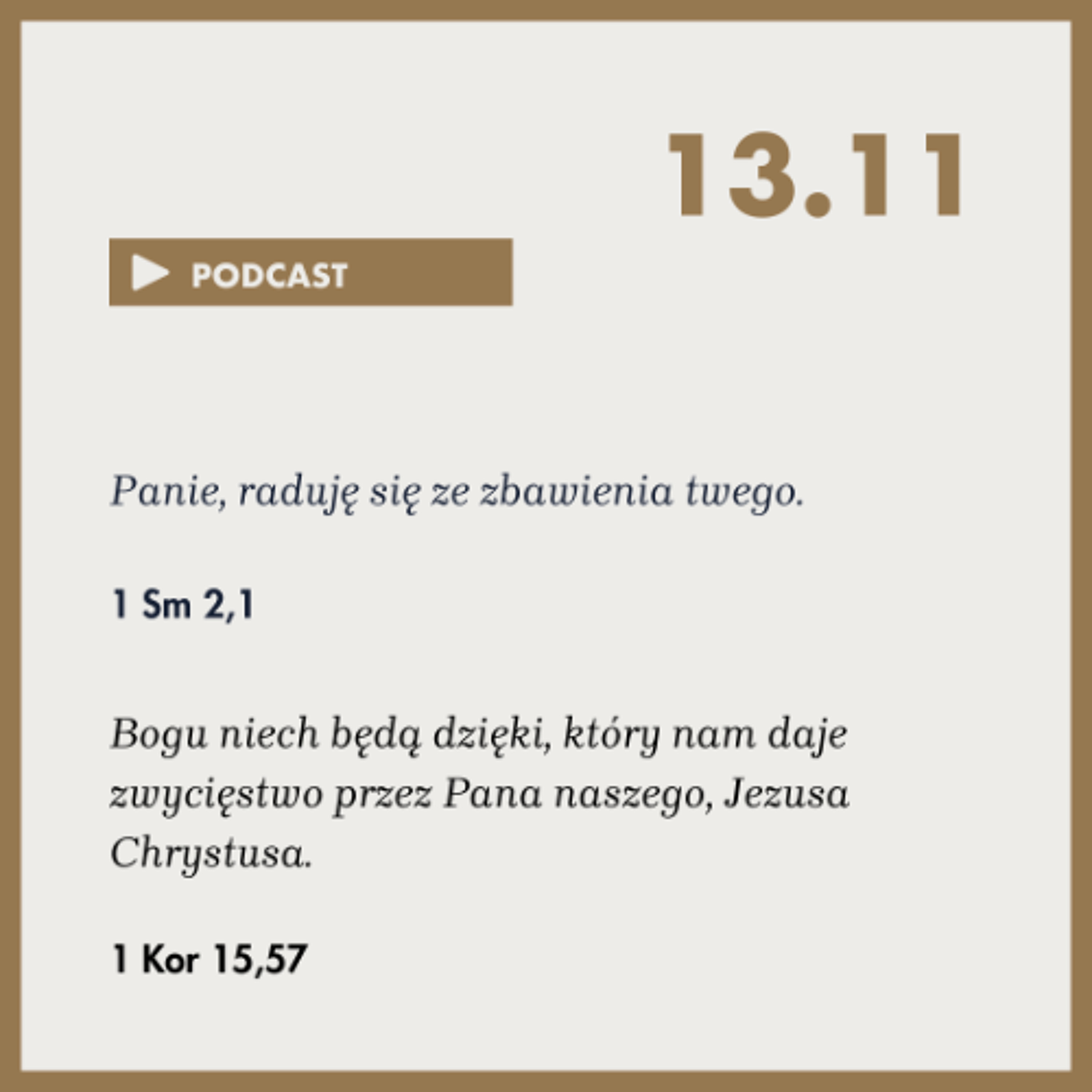Poranek ze Słowem na 13 listopada 2025 episode artwork