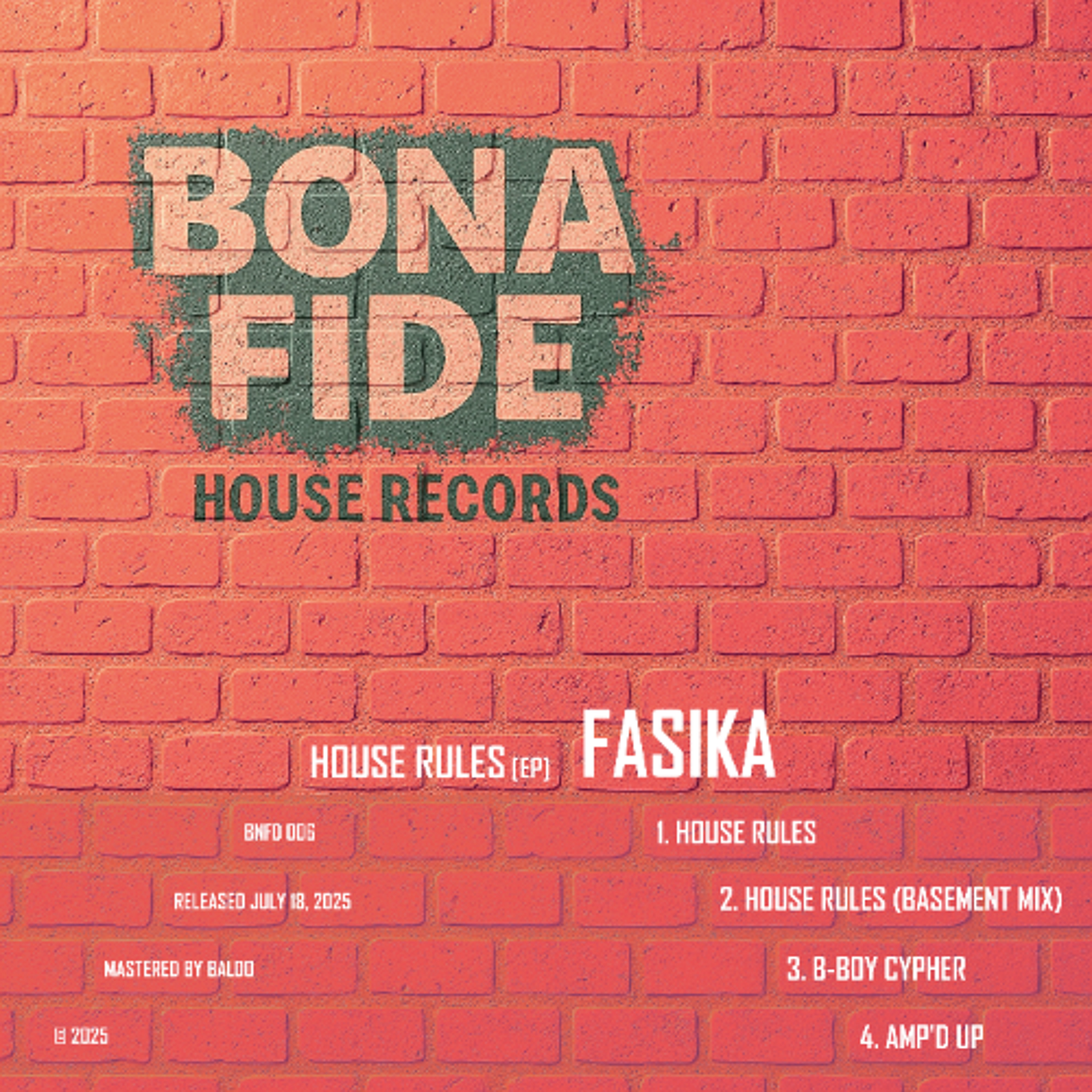 PREMIERE: Fasika - Amp'd Up [Bona Fide House Records]