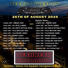 Techno Tuesday - Techneck NRG Radio 26.08.25