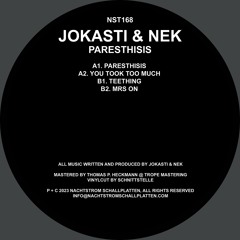 [NST168] Jokasti & Nek - Paresthisis (2x12")