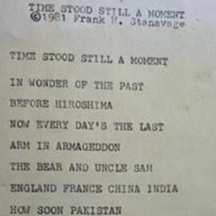 Time Stood Still a Moment ©1981 Frank H. Stanavage
