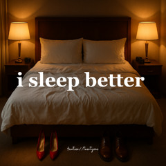 i sleep better (when ur here)