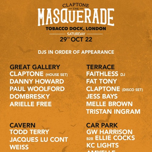 Stream Tristan Ingram LIVE Claptone Masquerade Halloween Ball, Tobacco