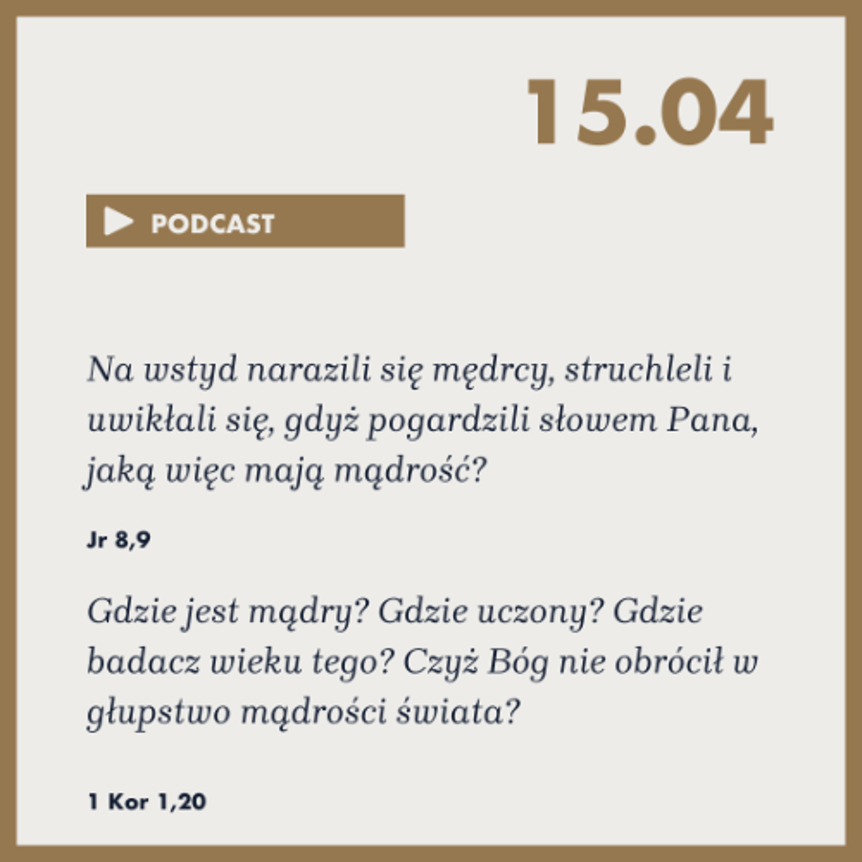 Poranek ze Słowem na 15 kwietnia 2025 episode artwork